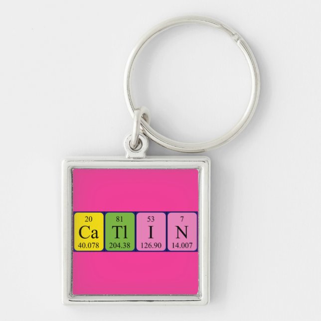 Catlin periodic table name keyring (Front)