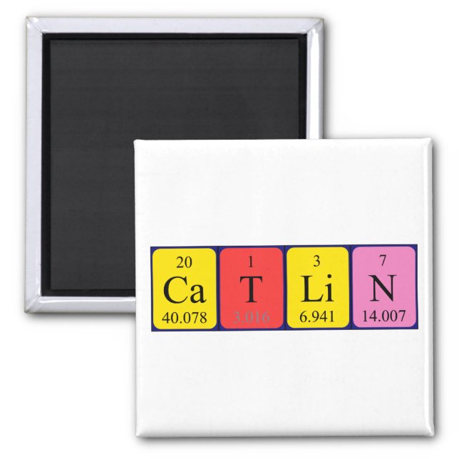 Catlin periodic table name magnet (Front)