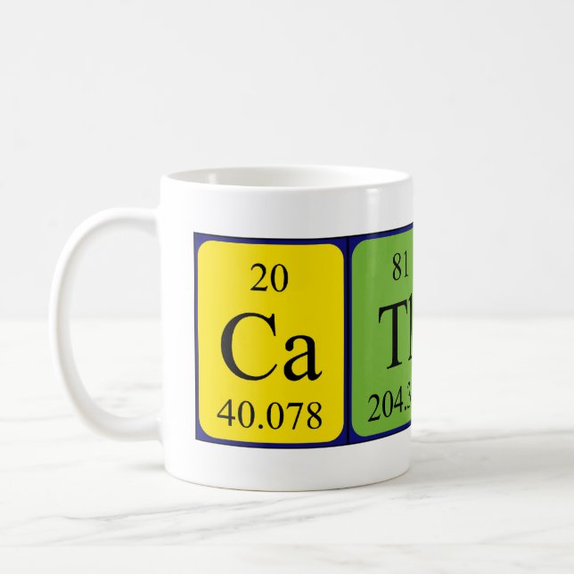 Catlin periodic table name mug (Left)