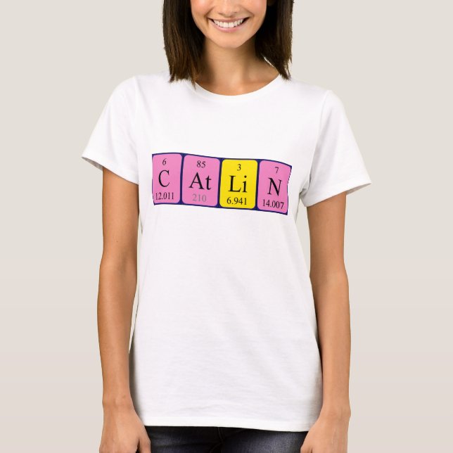 Catlin periodic table name shirt (Front)