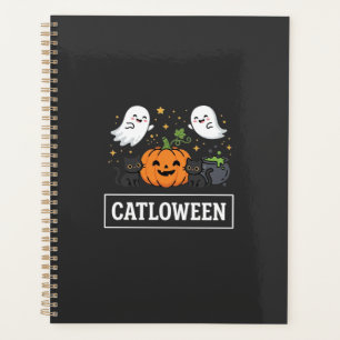 Catloween Cute Ghost Cat Halloween Design_1 Planner