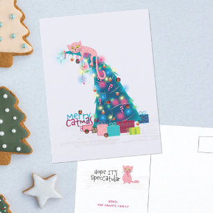 Catmas Tree Christmas Card