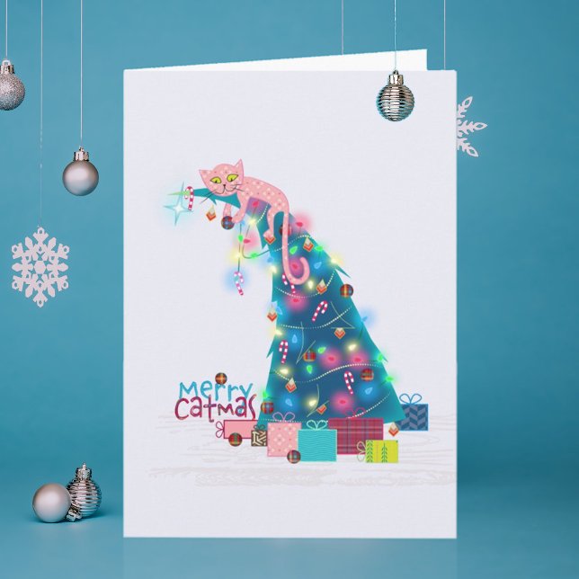 Catmas Tree Christmas Card (Creator Uploaded)