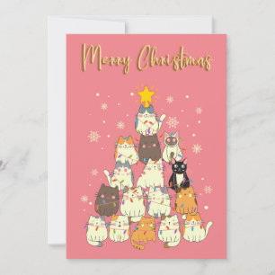 "Catmas Tree Joy" Holiday Card