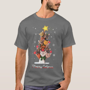 Catmas Tree Ugly Christmas Funny Xmas Cat Gift T-Shirt
