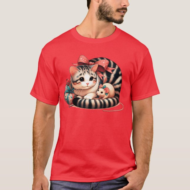 CatMouse Friends boy T-Shirt (Front)