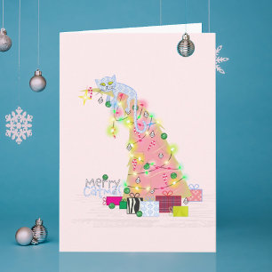 Catmus Tree Christmas Card