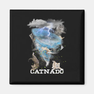 Catnado Funny Best Graphic Cute Cat Lover Magnet