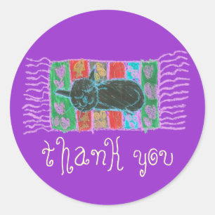 Catnap thank you sticker