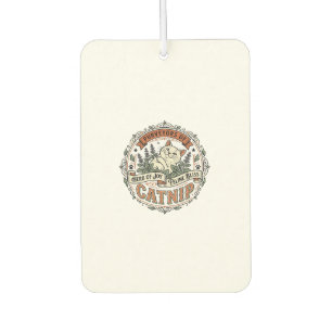 Catnip Cat Catnip Vintage Vector Art Shirt Design_ Car Air Freshener