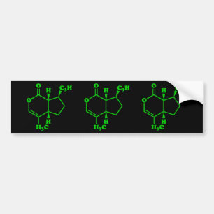 Catnip Nepetalactone Molecular Chemical Formula Bumper Sticker