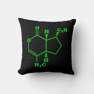 Catnip Nepetalactone Molecular Chemical Formula Cushion