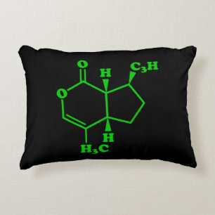 Catnip Nepetalactone Molecular Chemical Formula Decorative Cushion