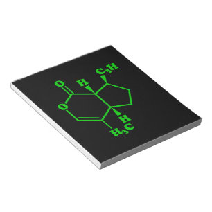 Catnip Nepetalactone Molecular Chemical Formula Notepad