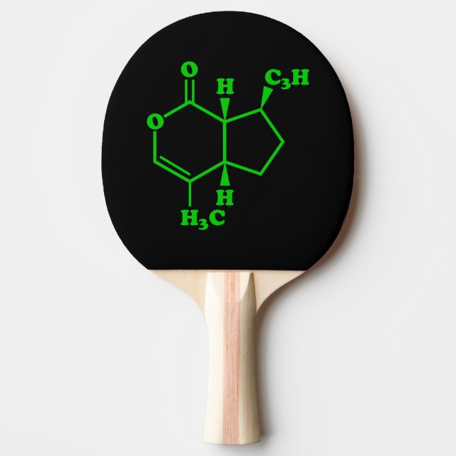 Catnip Nepetalactone Molecular Chemical Formula Ping Pong Paddle (Front)