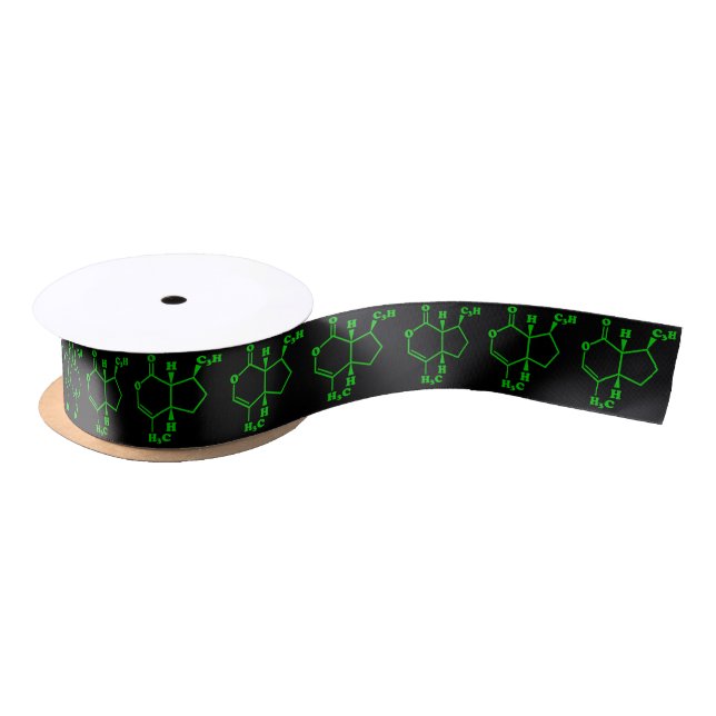 Catnip Nepetalactone Molecular Chemical Formula Satin Ribbon (Spool)