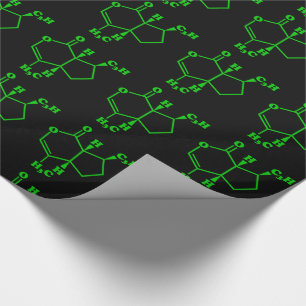 Catnip Nepetalactone Molecular Chemical Formula Wrapping Paper