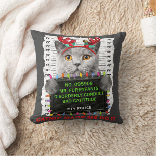 Catnip Ugly Christmas For Cat Mom Cat Dad Cat Love Cushion