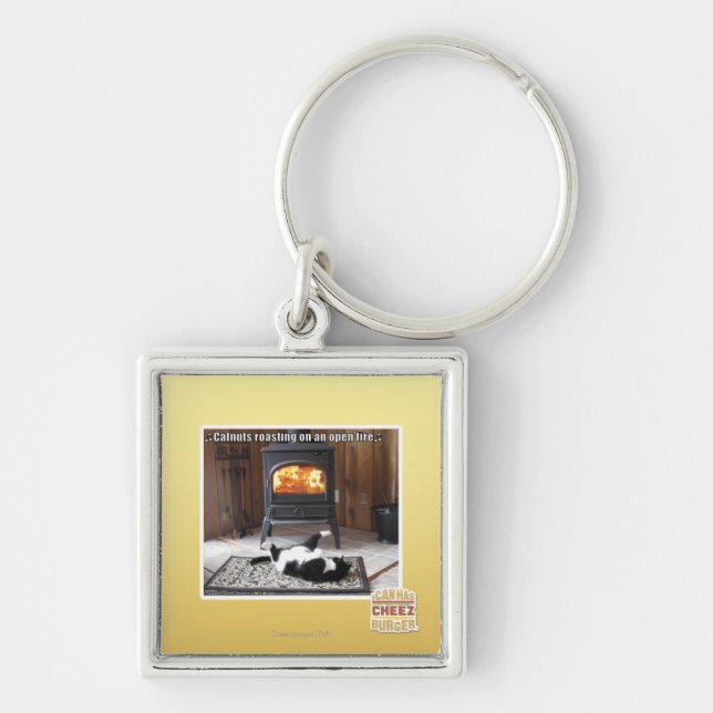 Catnuts roasting key ring (Front)