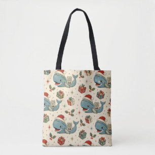 Catoosa Blue Whale Christmas Market Tote Bag