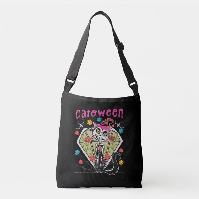 Catoween Halloween Crossbody Bag (Front)
