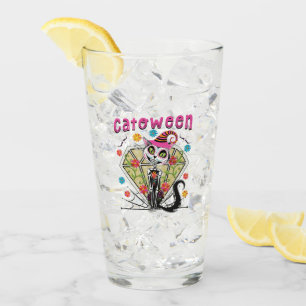 Catoween Halloween Glass