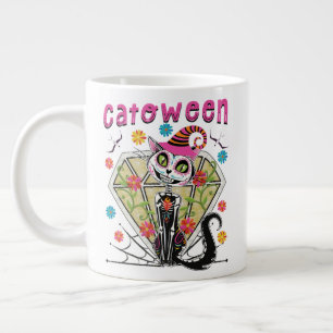 Catoween Halloween Large Coffee Mug