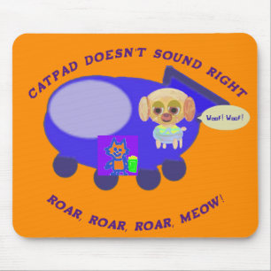 Catpad Doesn't Sound Right Orange Mouse Mat