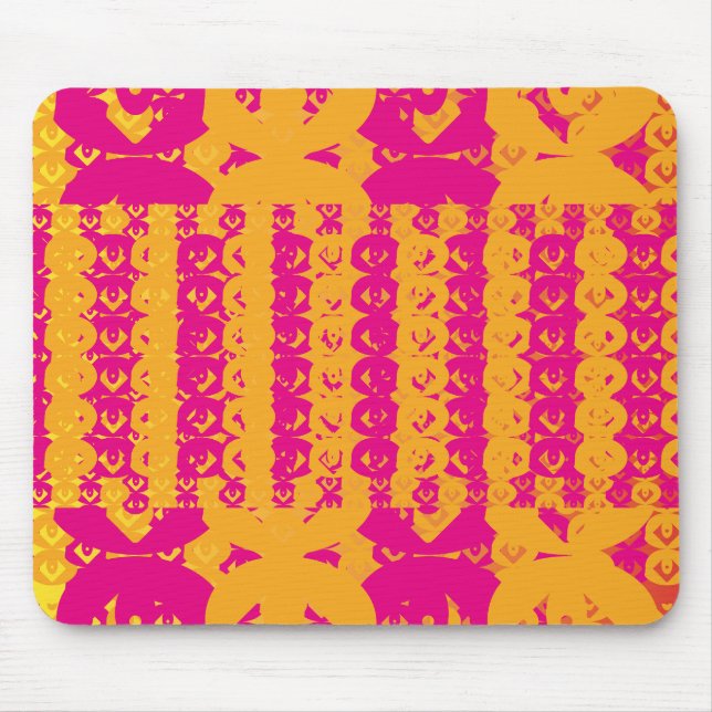 CATPHIL CAT YELLOW BY MASANSER PIXELAT MOUSE MAT (Front)