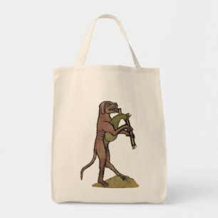 Catpipes / Dog playing cat bagpipes Tote Bag