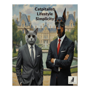 Catpitalist Lifestyle Simplicity Poster