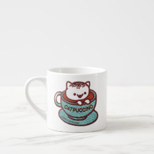 CATPUCCINO CAT Embroidered Patch Espresso Mug