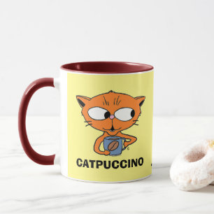 CATPUCCINO Cat Pun Humourous Coffee Mug