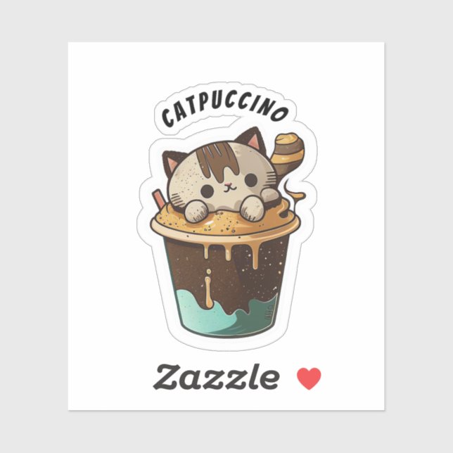 CATPUCCINO Cat Sticker (Sheet)