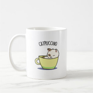 Catpuccino Funny Kitty Cat In Cup Pun 