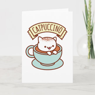 CATPUCCINO Greeting Card