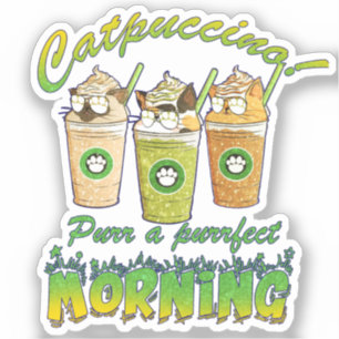 Catpuccino – Purr a Purrfect Morning Cute Cat