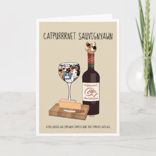 Catpurrrnet Sauvigyawn Card