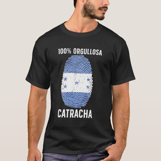 Catracha Latina Honduran Girl Honduras Woman T-Shirt (Front)