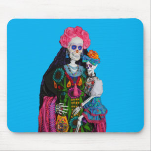 Catrina and Calavera Child Sugar Skull Mouse Mat