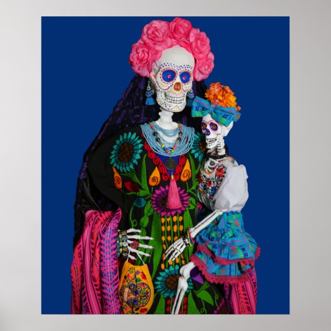 Catrina and Calavera Child Sugar Skull Poster (Front)