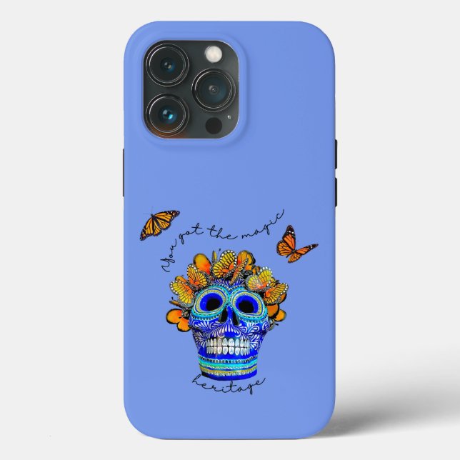 Catrina & Butterflies Day of the Dead Case-Mate iPhone Case (Back)