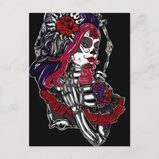 Catrina Day of the Dead Postcard