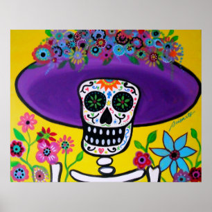 CATRINA DIA DE LOS MUERTOS PORTRAIT POSTER