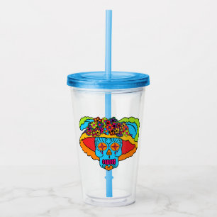Catrina Sugar Skull Acrylic Tumbler