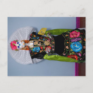 Catrina Tehuana Holiday Postcard