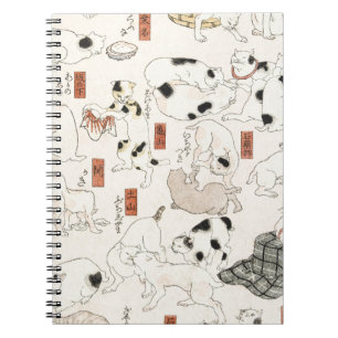 Cats (1847-1850) Utagawa Kuniyoshi. Notebook