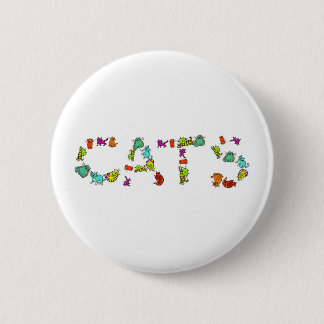 Cats 6 Cm Round Badge