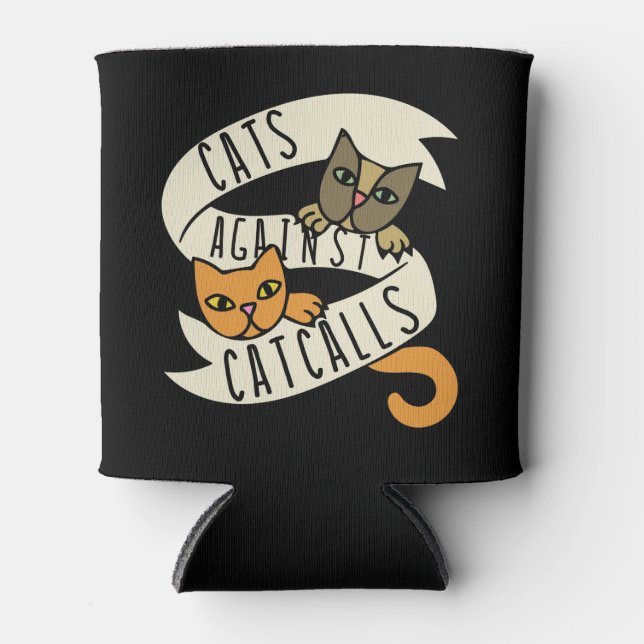 Cats against catcalls can cooler (Front)