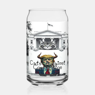 Cats Against Corruption Can Glass